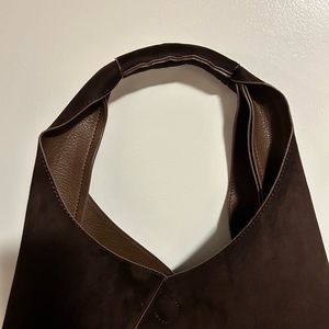 Banana Republic vegan suede tote